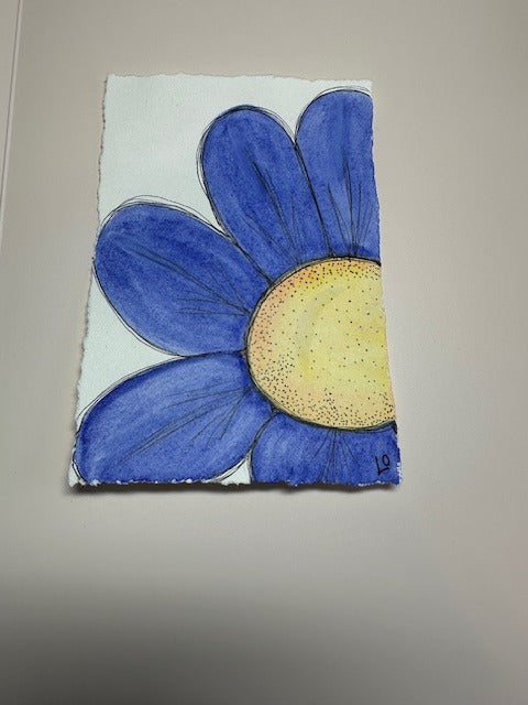 4x6 Hand Painted (single panel) flat card