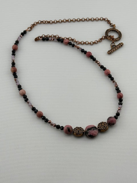 Rodanite Bead Necklace