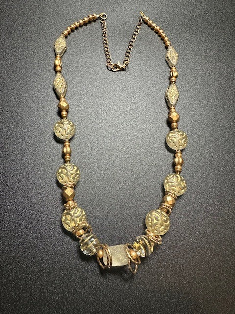 Transparent Czech Glass Necklace