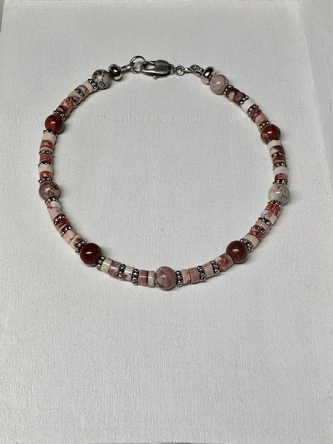 Rainbow Jasper Ankle Bracelet